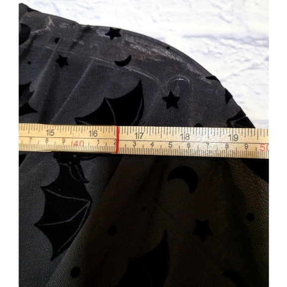 NWT Modcloth Black Burnout Dramatic Depths Velvet Dress Size S Flowy Goth Glam - Picture 8 of 10